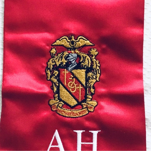 HONOR GRADUATION AH RECRUITEMENT 2022 FRATERNITY THETA CHI SASH STOLE - Picture 3 of 4